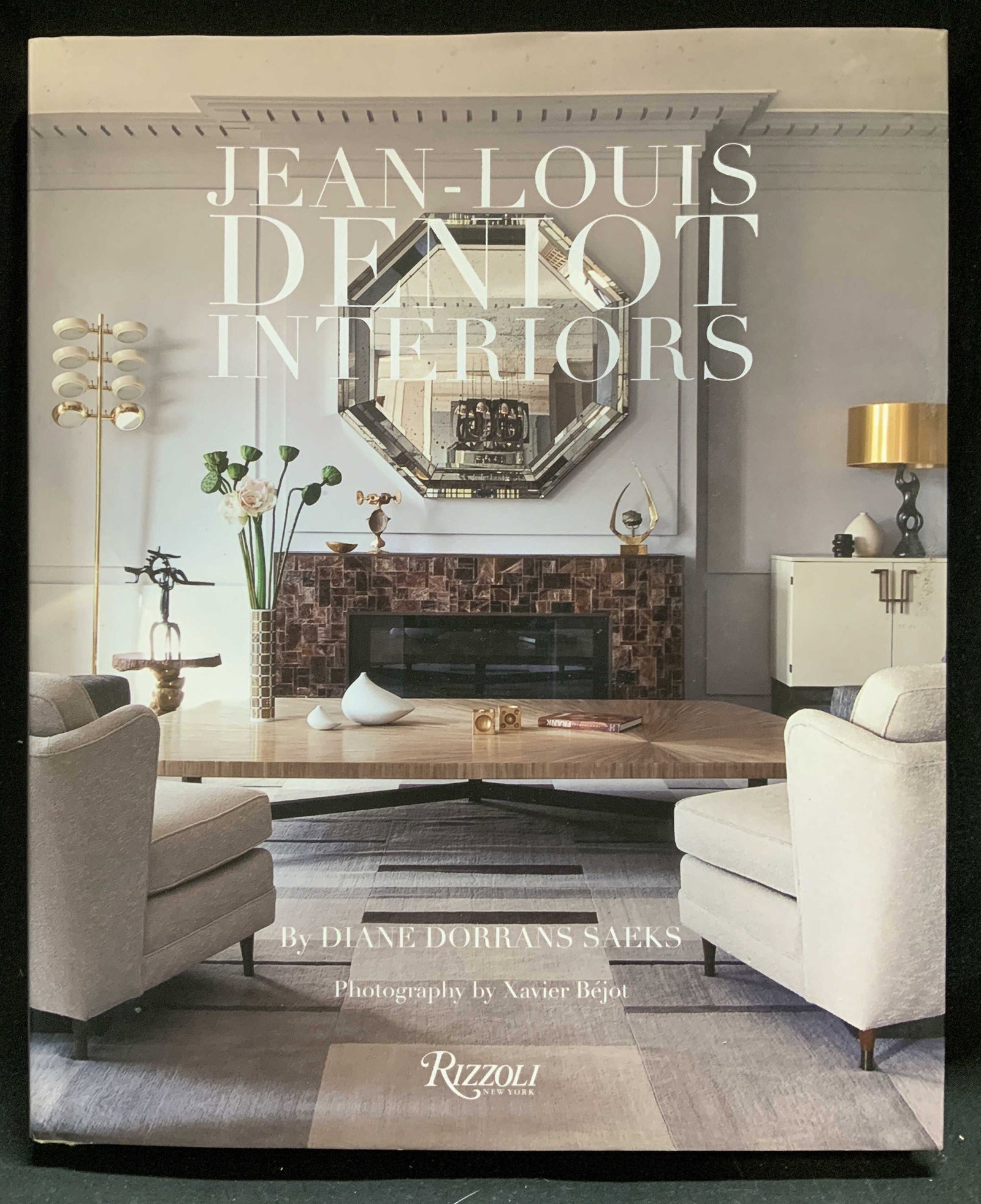 2014 Jean Louis Deniot Interiors Photo Bk Diane D SAEKS: Jean-Louis Deniot Interiors by Diane Dorrans Saeks. Photography by Xavier Bejot. Art direction by Paul McKevitt. Rizzoli NY. Copyright 2014. Book features photographs of interiors. Surface wear consis