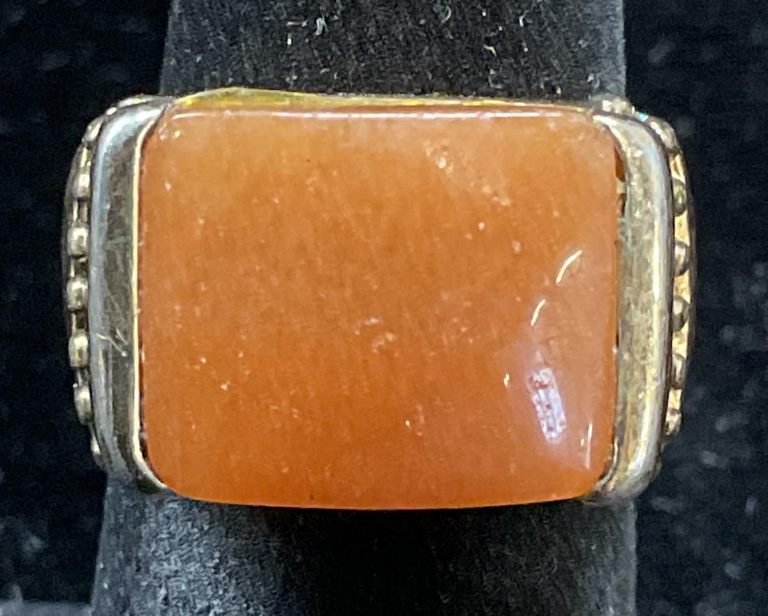 Sterling Silver Gold Plated Semiprecious Ring (1 of 6)