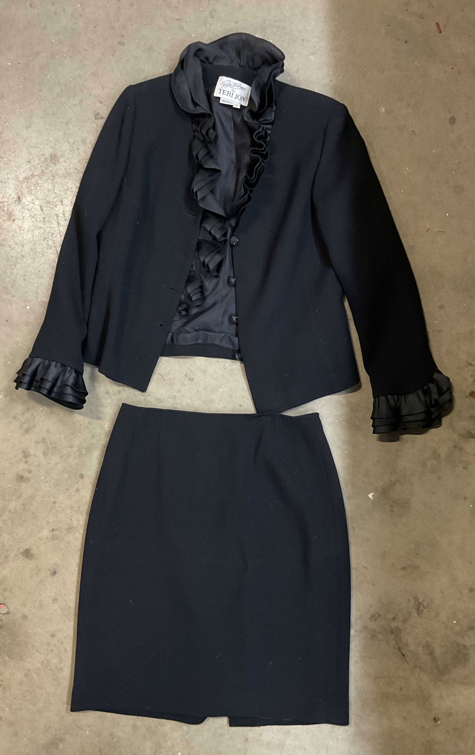 Lot 2 Rickie Freeman Black Suit Jacket & Skirt (1 of 13)