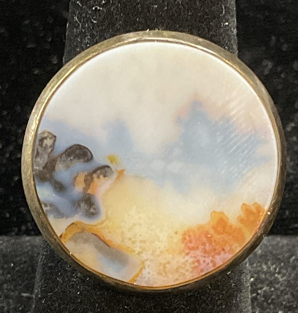 Vintage Sterling Silver Semiprecious Ring (1 of 6)