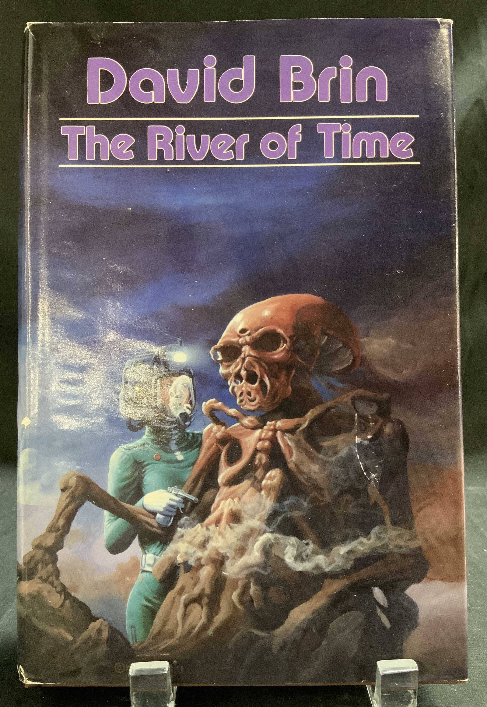 1986 The River of Time 1st Ed Illustr Bk Paul SONJU: The River of Time by David Brin. Illustrated by Paul Sonju. Dark Harvest Niles, Illinois. 1986. Copyright 1986. First Edition. Manufactured in the USA. Book features illustrations. Surface wear consis