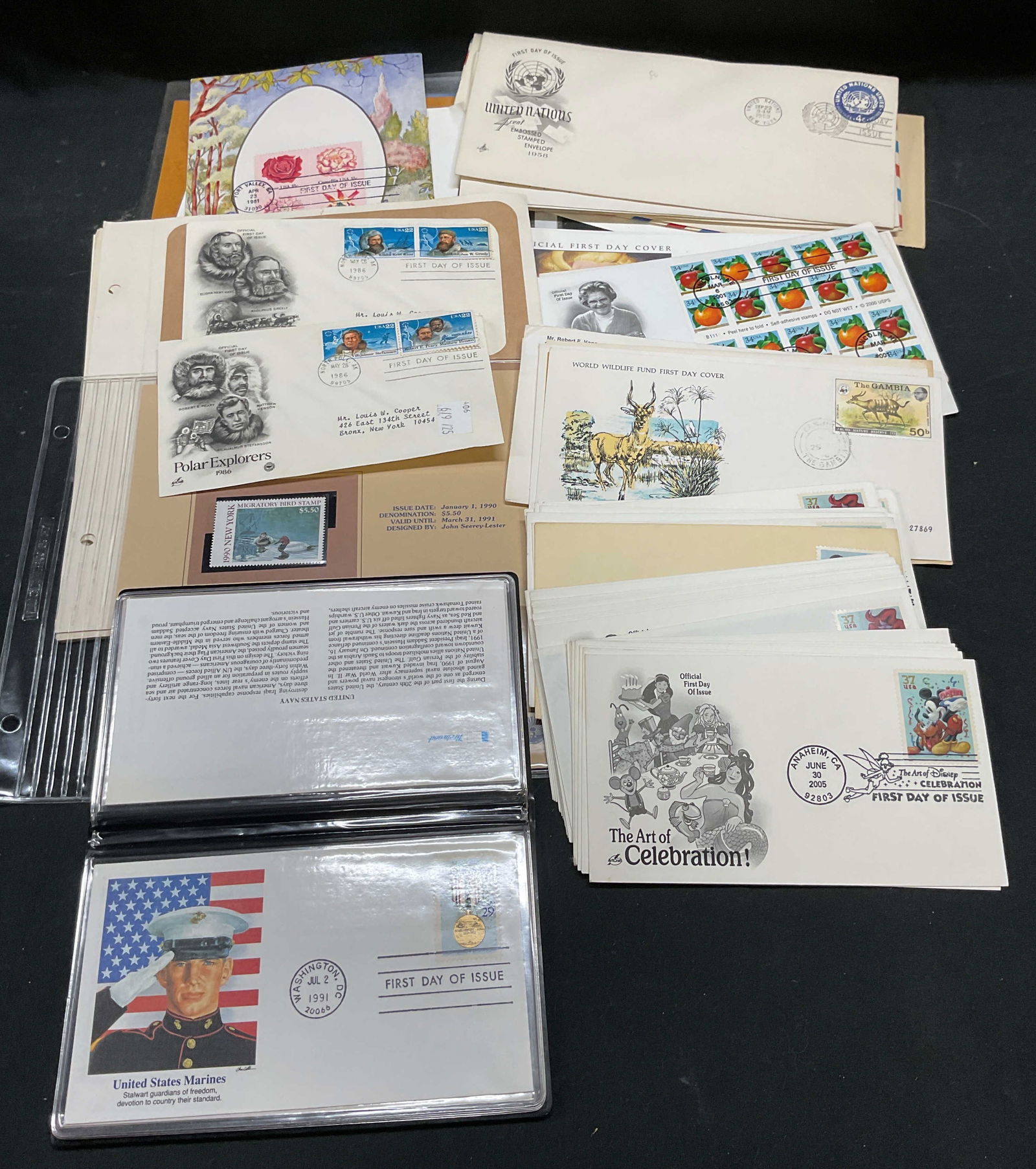 Group Lot Vtg USA First Issue Covers, Stamps (1 of 8)