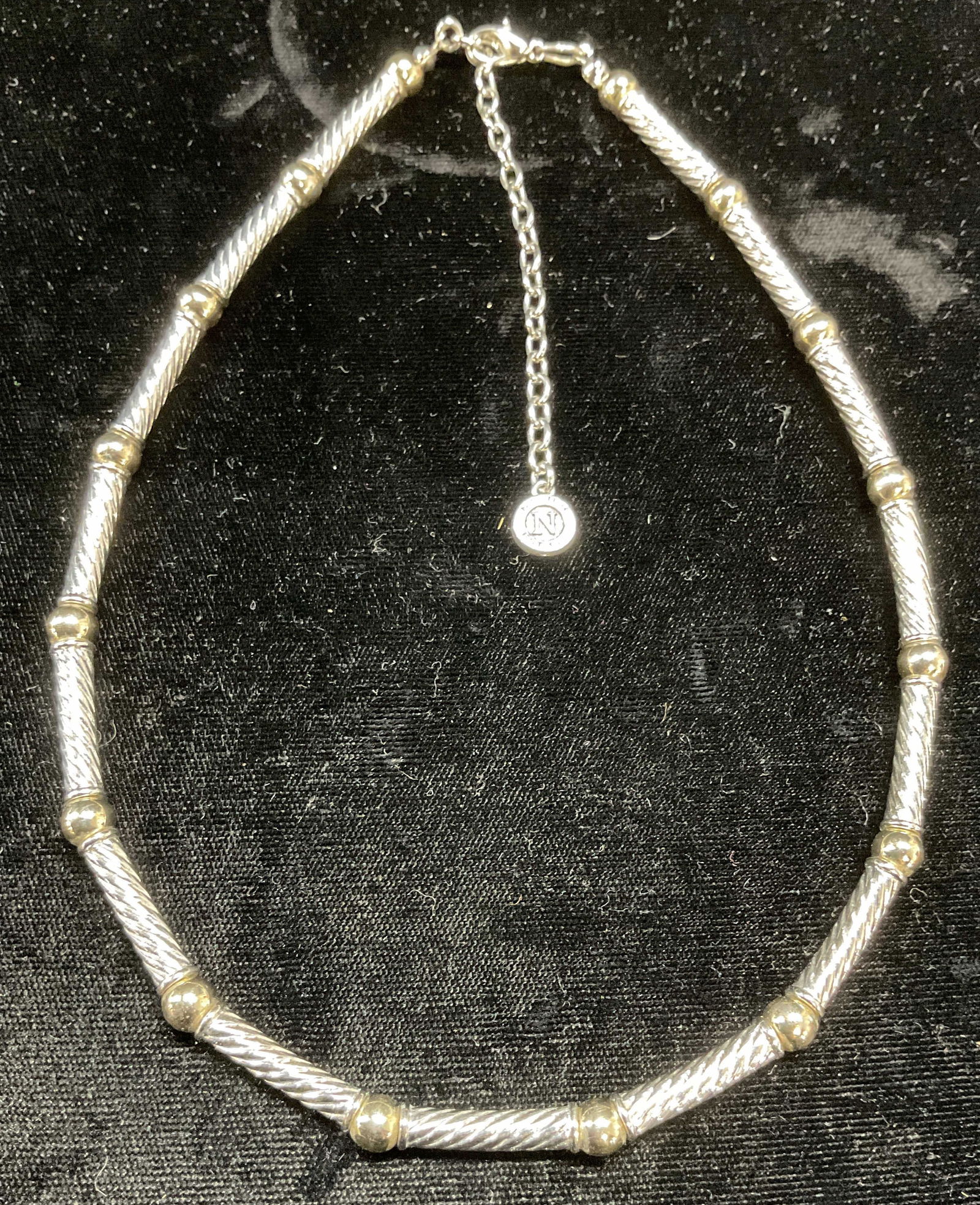 Vintage Napier Silver & Gold Tone Necklace (1 of 6)