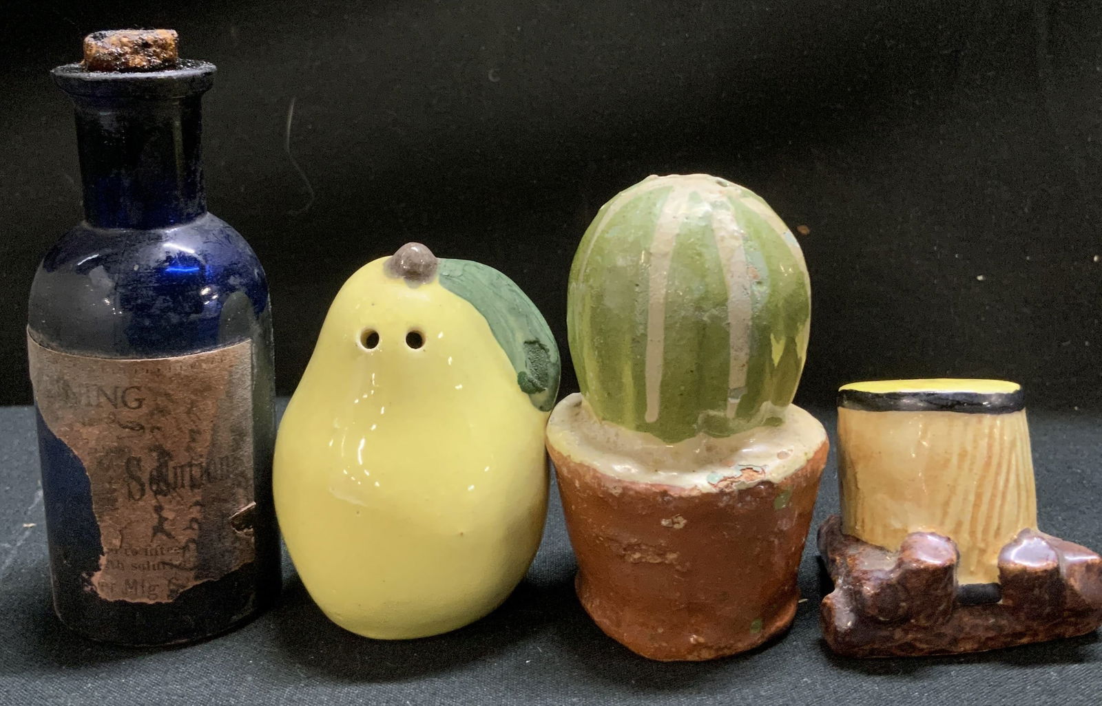 Lot 4 Shakers & WT CO Cobalt Bottle Japan Mexico+ (1 of 8)