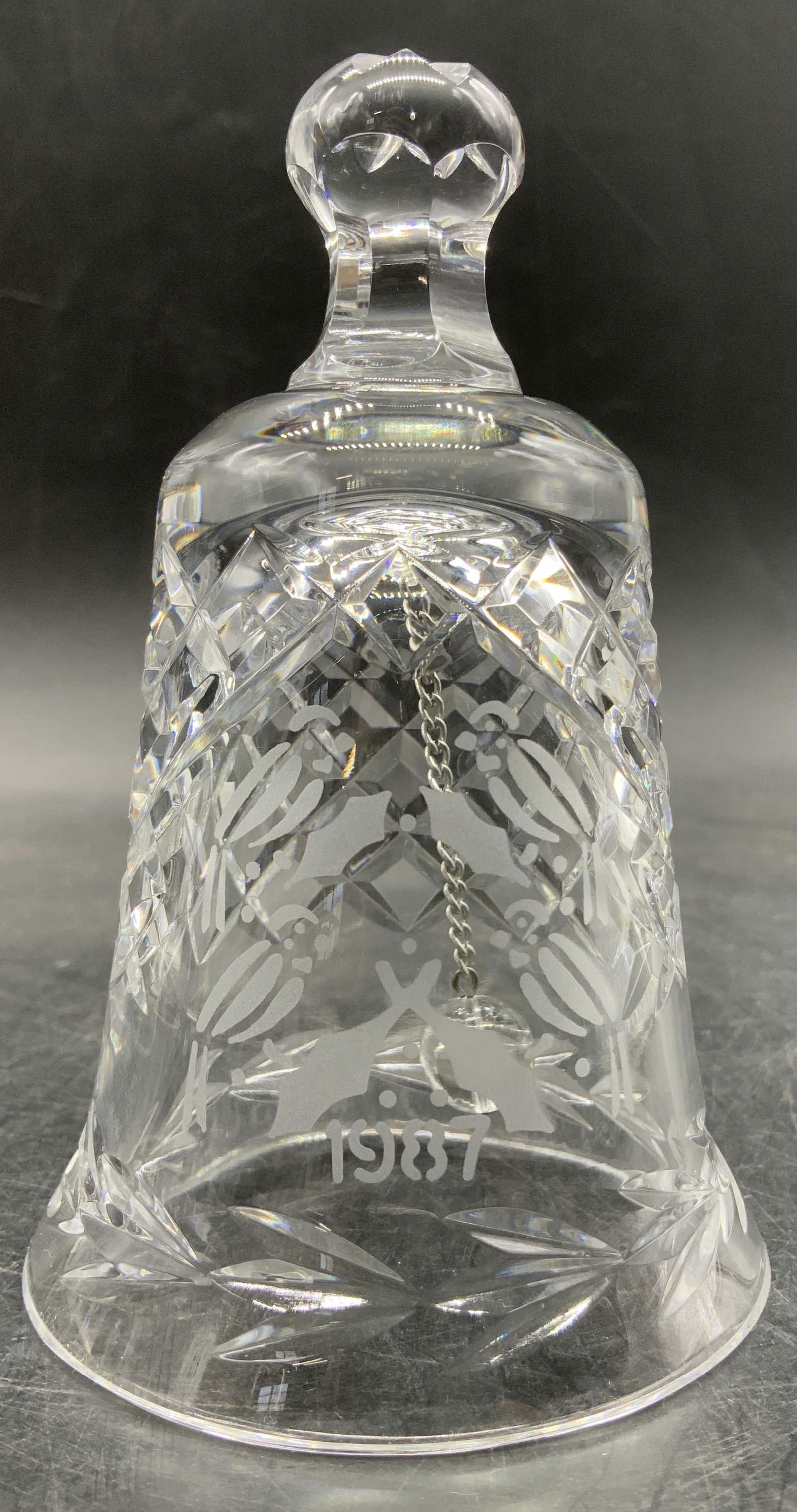 1987 Waterford Crystal 12 Days of Christmas Bell (1 of 6)