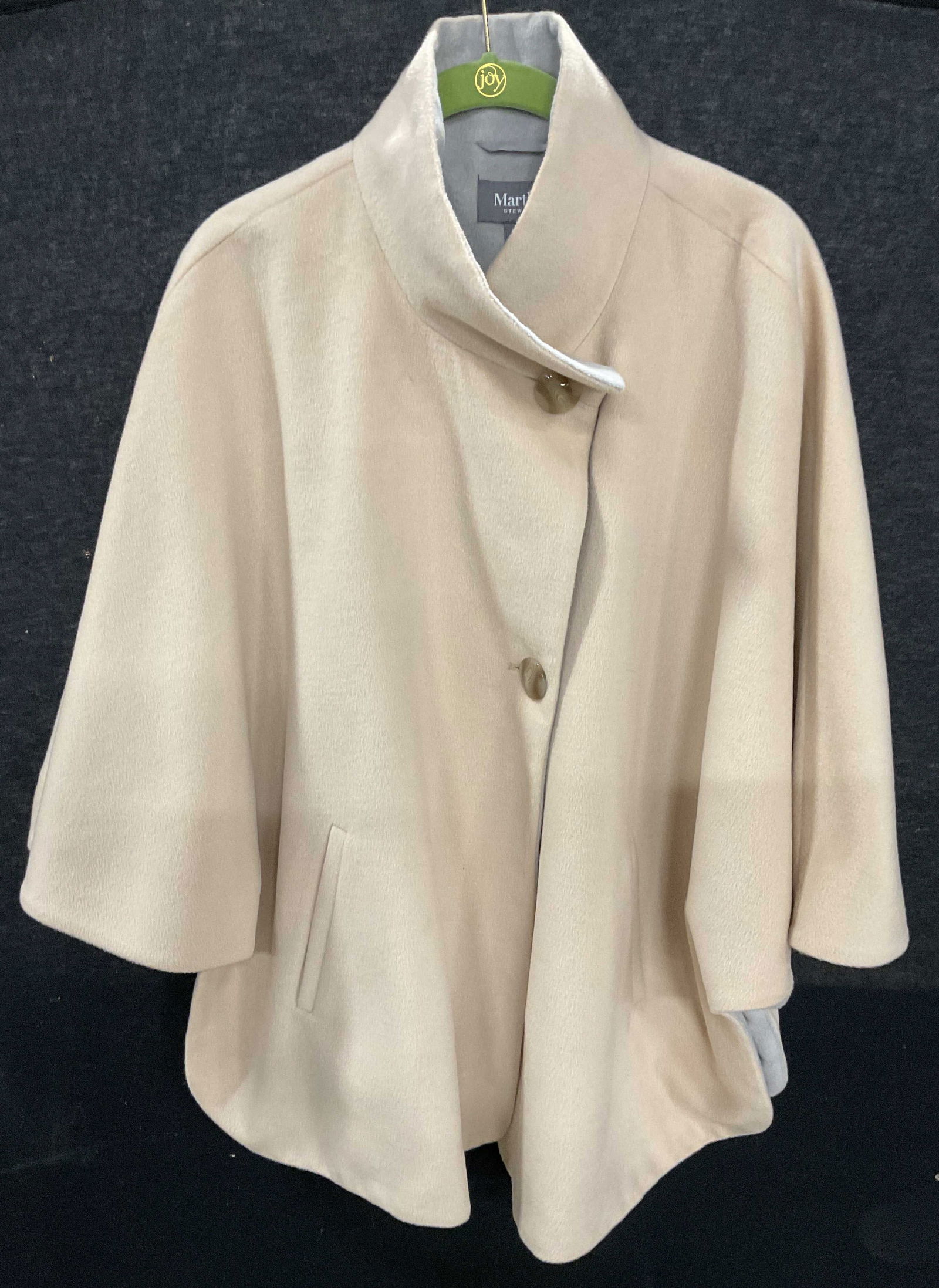 Martha Stewart Cream Cape Coat (1 of 6)