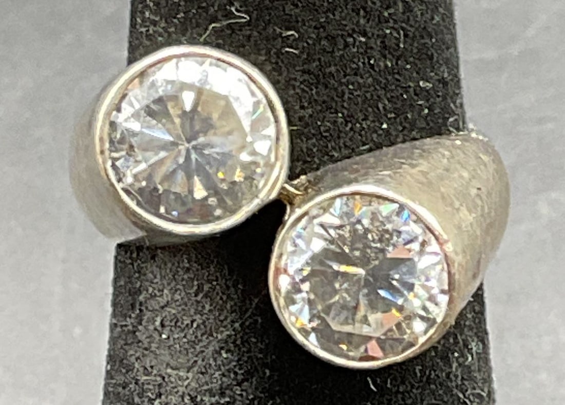 Signed Sterling Silver Semiprecious Ring (1 of 6)