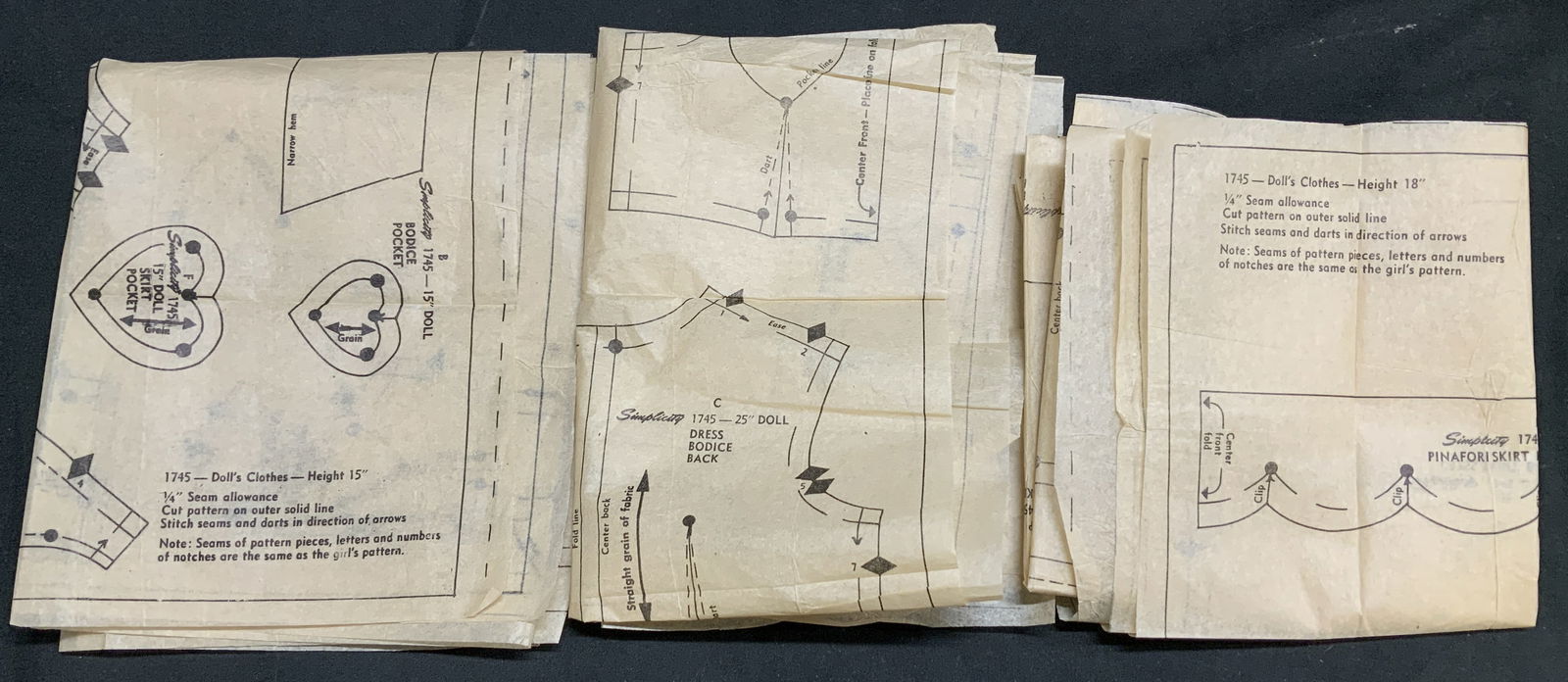 Lot 3 Simplicity Assorted Printed Sewing Patterns (1 of 7)