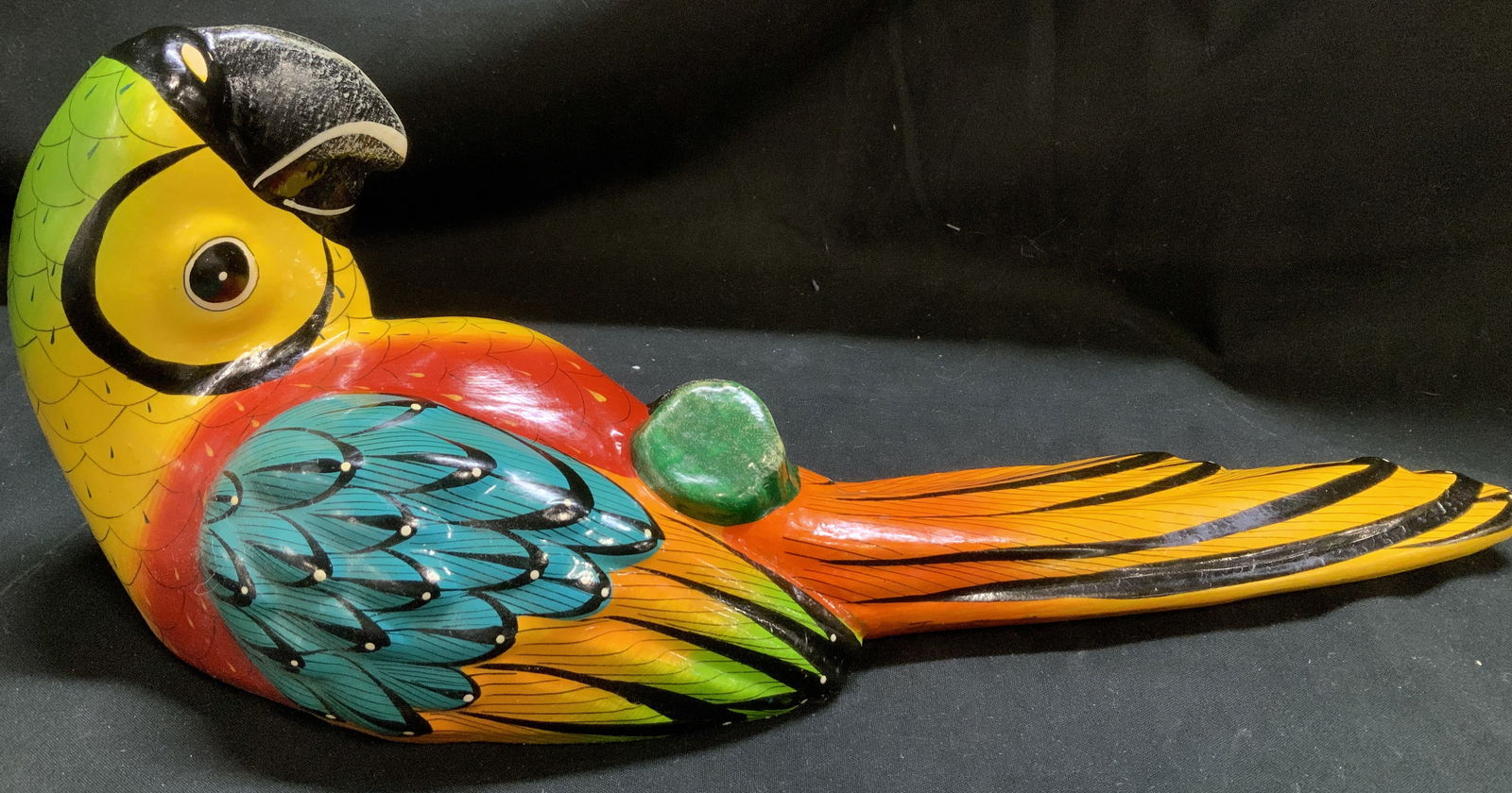 Hand Painted Ceramic Wall Hanging Parrot MEXICO (1 of 7)