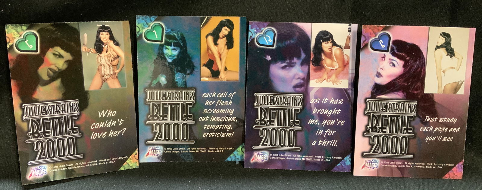 Lot 30+ 1998 Julie Strains Bette 2000 Trding Crds (1 of 6)