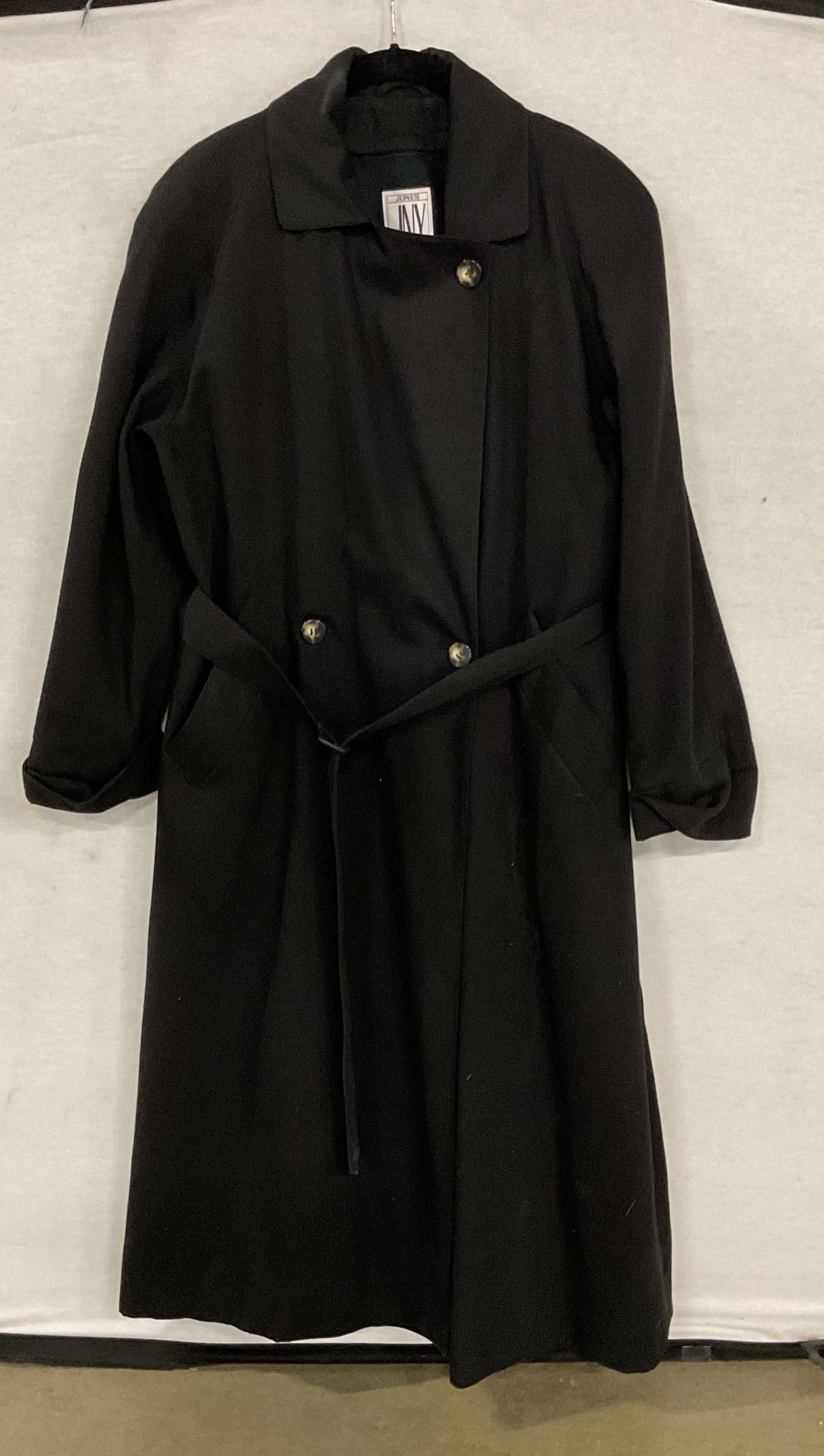 Jones New York Black Wool Long Coat USA (1 of 6)