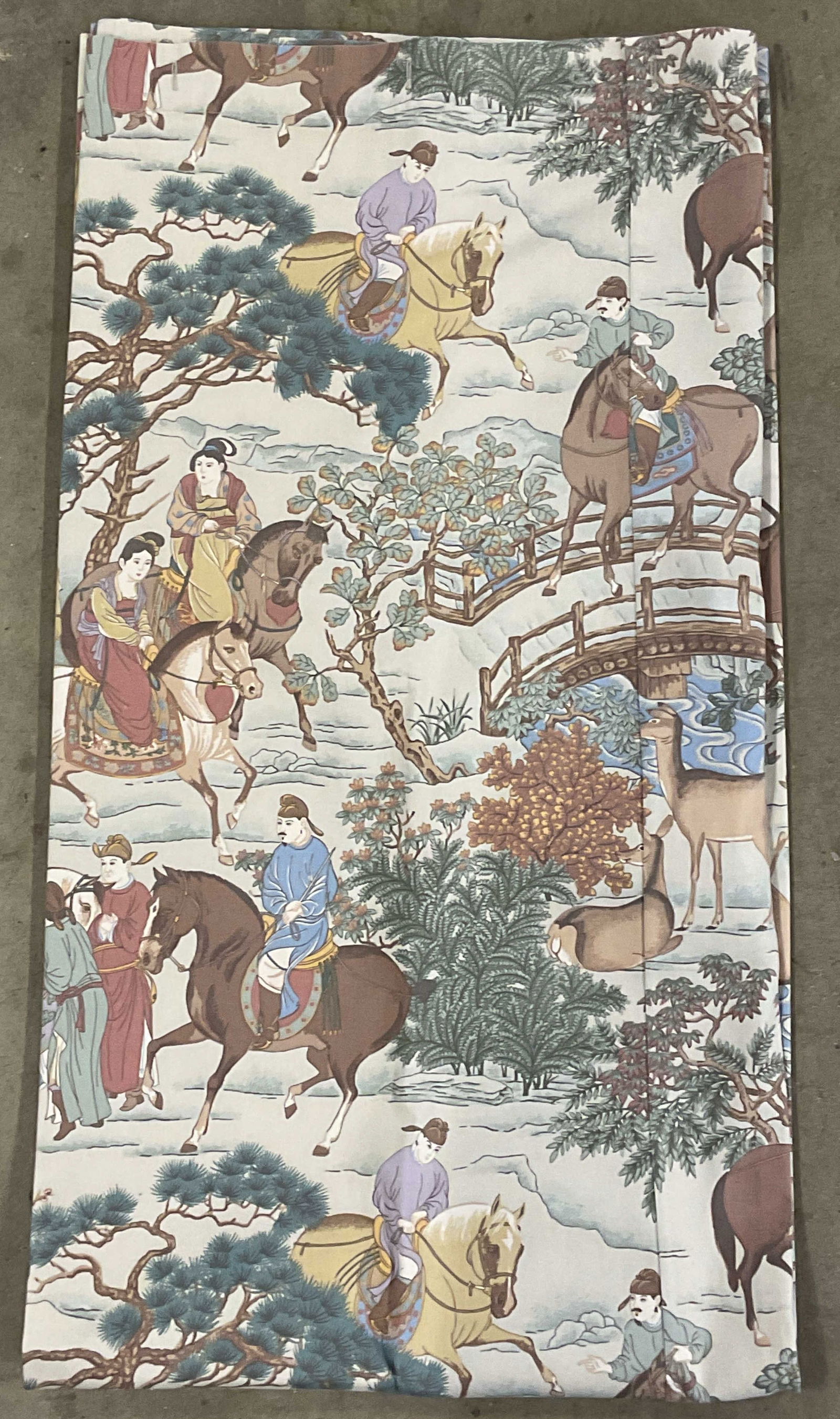 Legacy Asian Landscape Scene Curtain USA 68in (1 of 7)