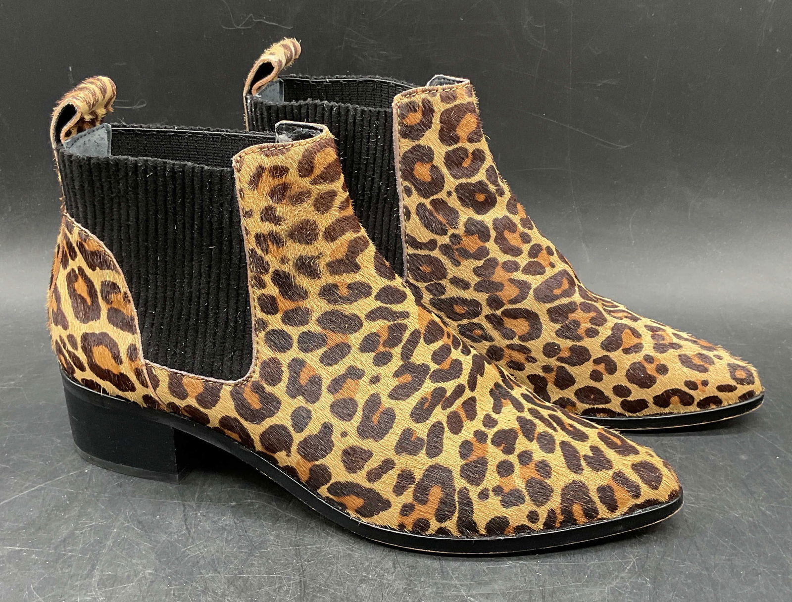 Dolce Vita Tan Fur Leopard Print Boots (1 of 6)