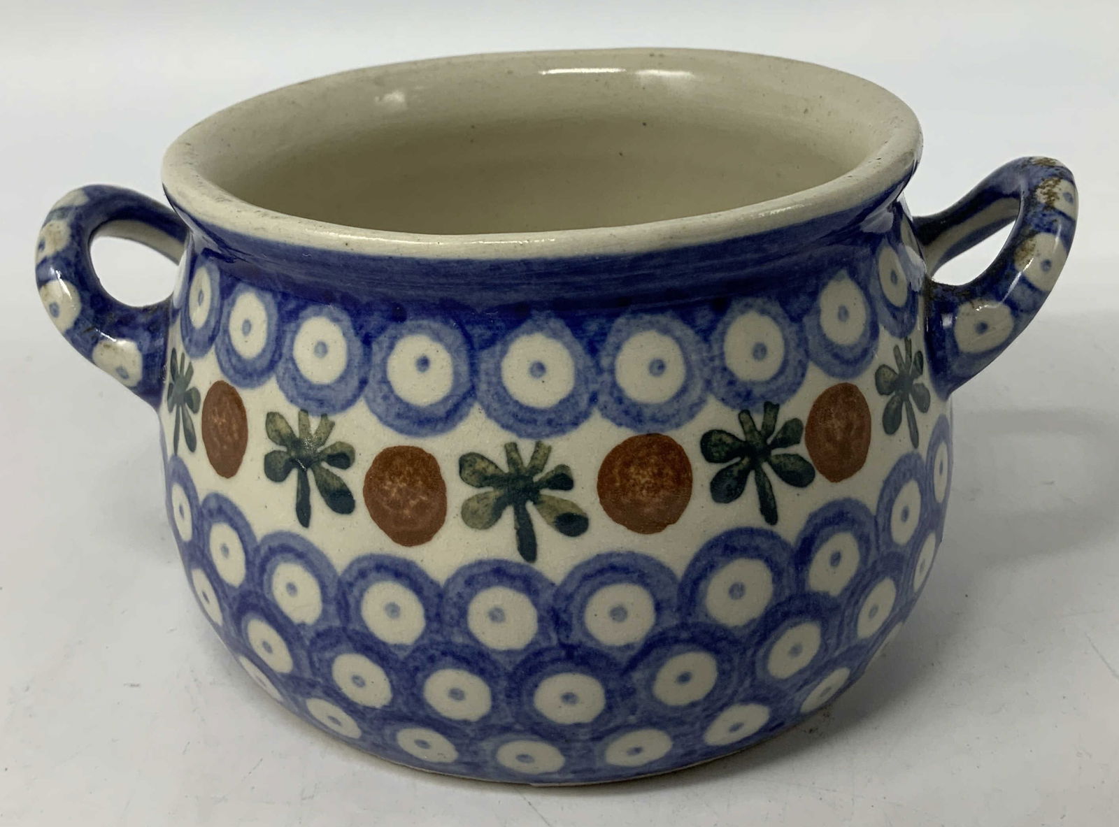 Boleslawiec Hand Painted Double Handled Bowl (1 of 6)