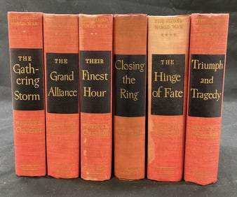 Set 6 Second World War Books Churchill 1940s-1950s