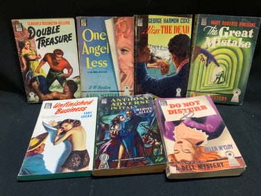 Lot 7 A Dell Mystery 1940s Books KELLAND+