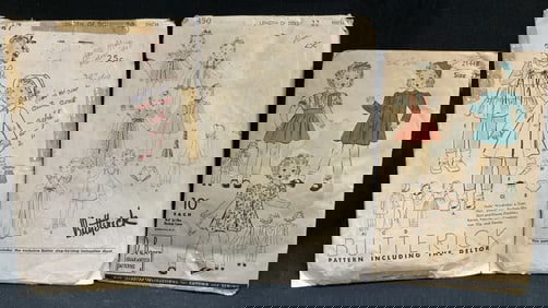 Vtg Butterick Printed Sewing Pattern 20 & 22in