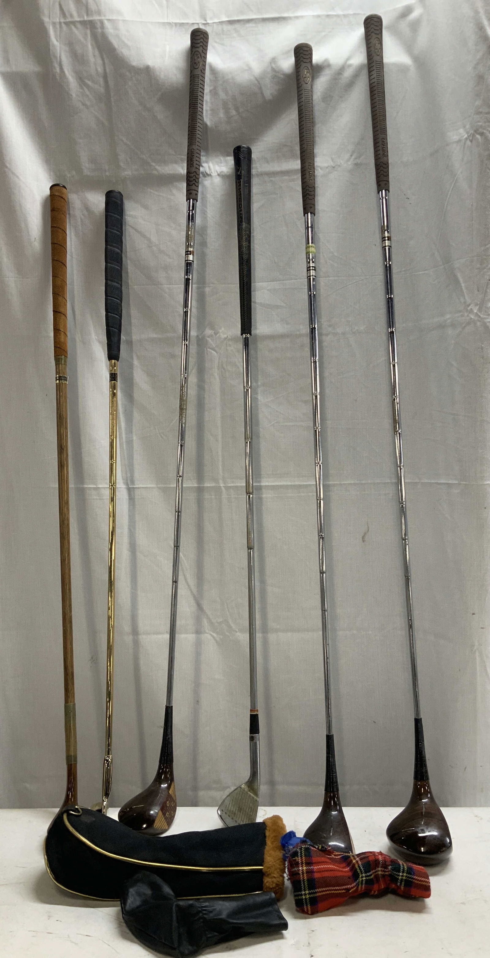 Lot 9 Assorted Golf Clubs & Head Covers SPALDING+ (1 of 10)