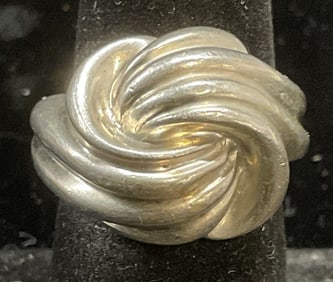Vintage Sterling Silver Knot Ring