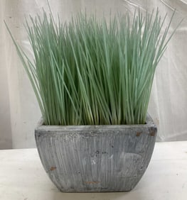 Crate & Barrel Faux Potted Grass