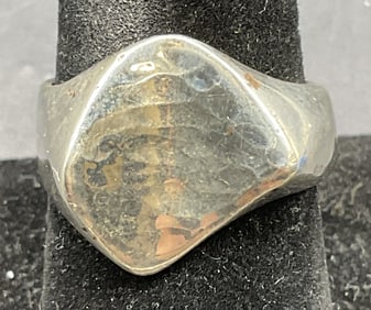 Sterling Silver Modernist Ring, Mexico