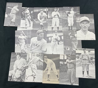 16 Baseball Player Postcards 1973, Joe Dimaggio+