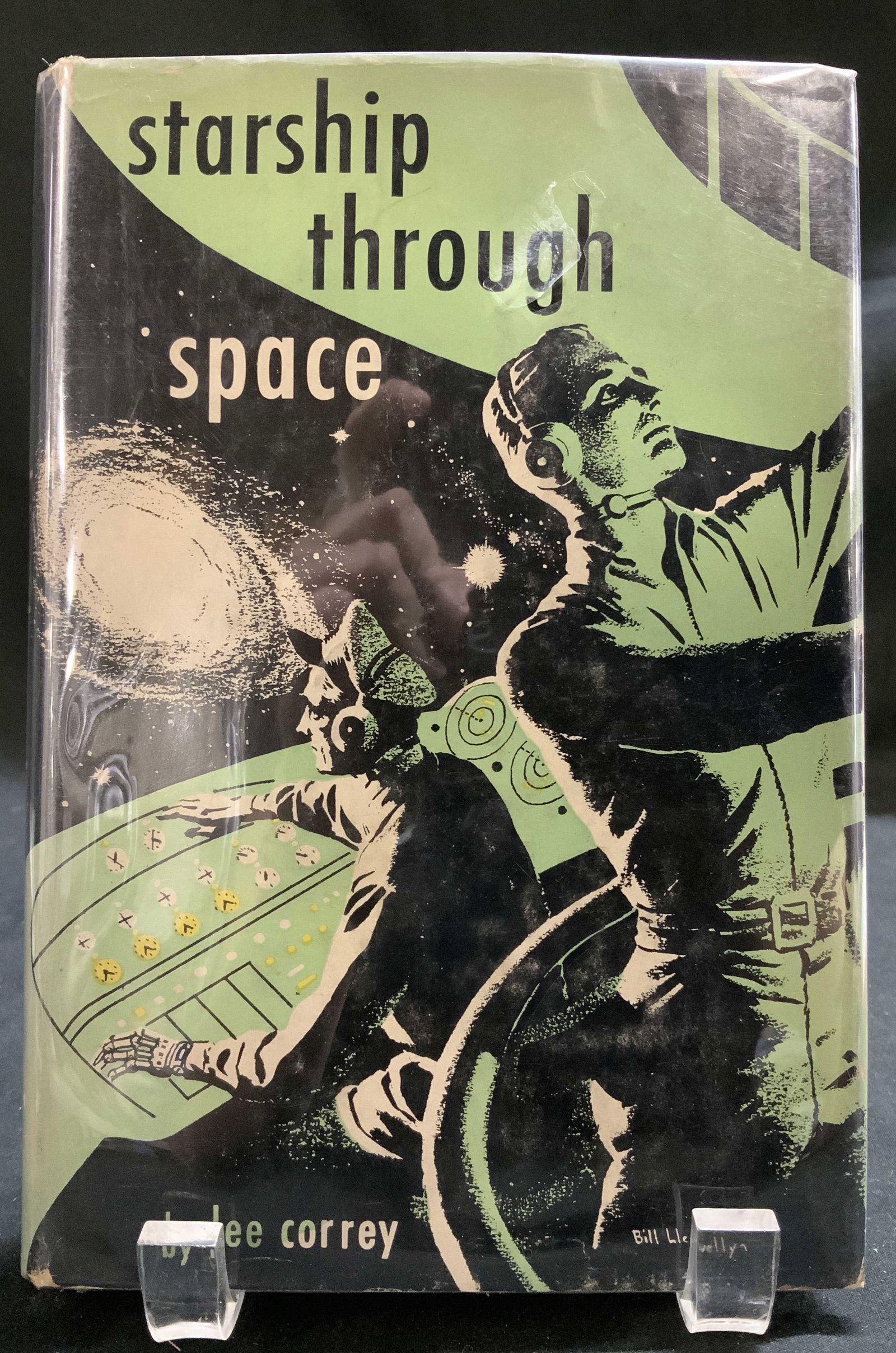 1954 Starship Through Space 1st Ed Bk Lee CORREY: Starship Through Space by Lee Correy. Illustrated by Bill Llewellyn. Henry Holt & Company. NY. Copyright 1954. First edition. Printed in the USA. Book features illustrations. Surface wear consistent t