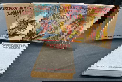 Lot 5 Edgar Rice Burroughs Books 1920s-1940s