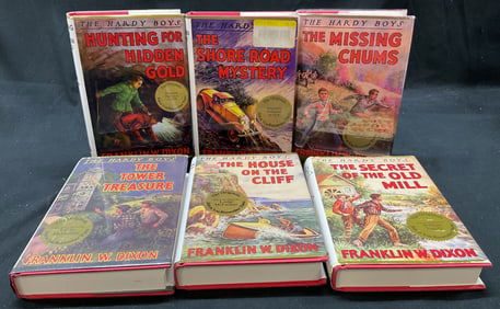 6 Facsimile Ed Franklin W Dixon Hardy Boys Bks 1955