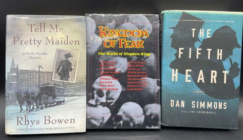 Lot 3 First Edition Hardcover Mystery Books,1986+
