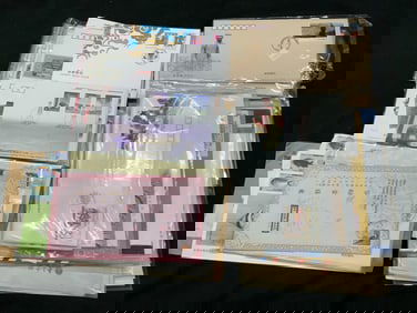 Grp Lot 60+ Vntg Assorted Asian Stamps 1900s-2000s