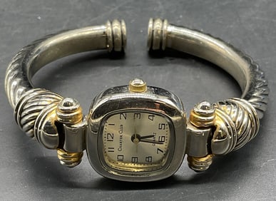 Charter Club Silver Tone Cable Wristwatch