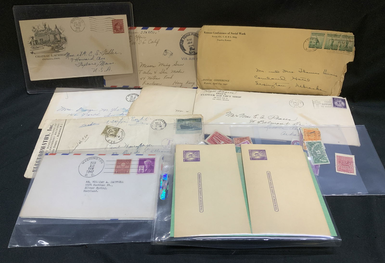 Lot 15+ 1940-1959 Assorted US Stamps, Ephemera (1 of 7)