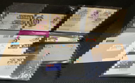 Lot10+ 1950-60s South Africa & UK Stamps&Ephemera