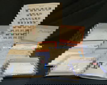 Lot 15+ C.1800-1939 Stamps, Envelopes, Ephemera