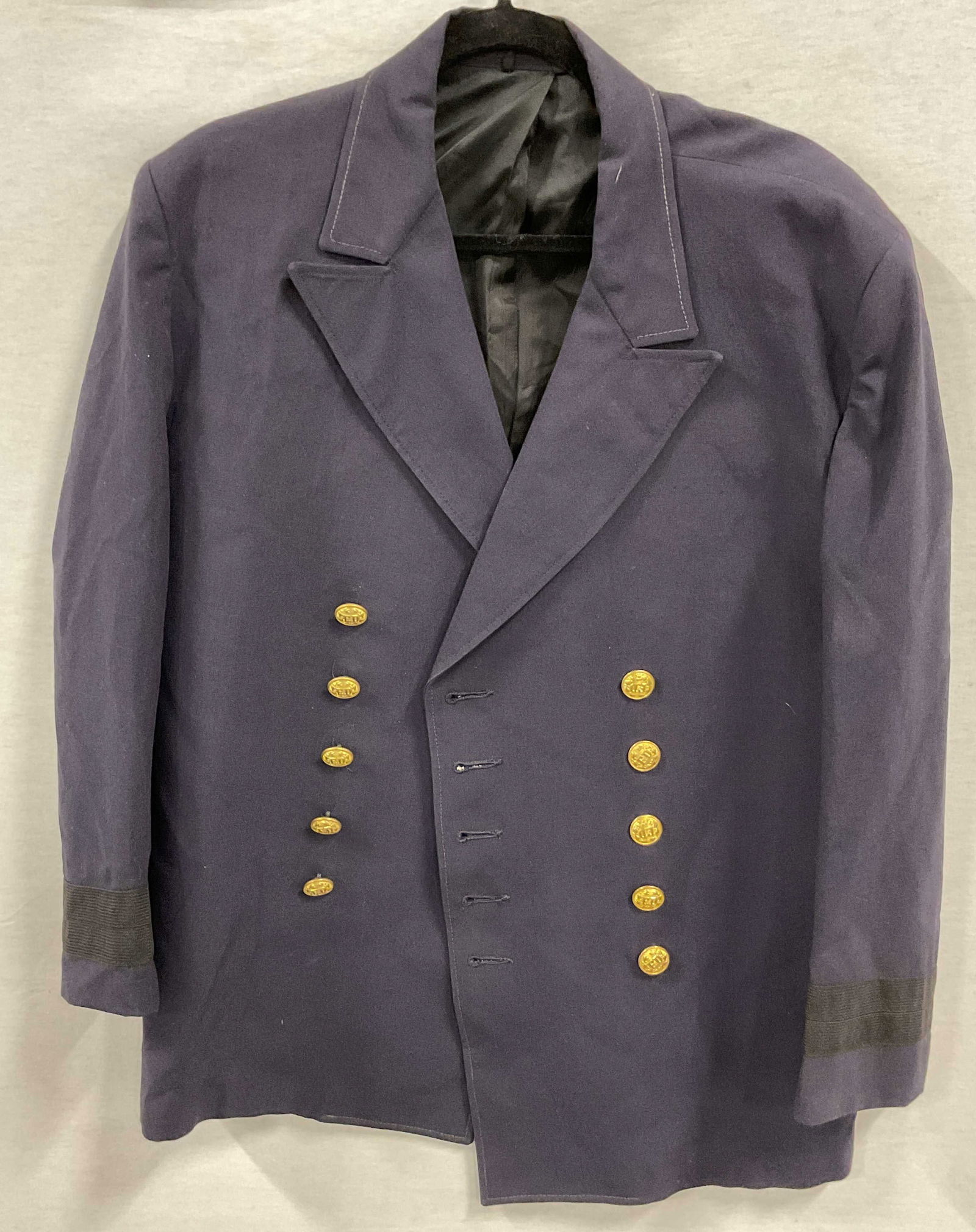 Vintage Navy Blue Naval Style Jacket (1 of 8)