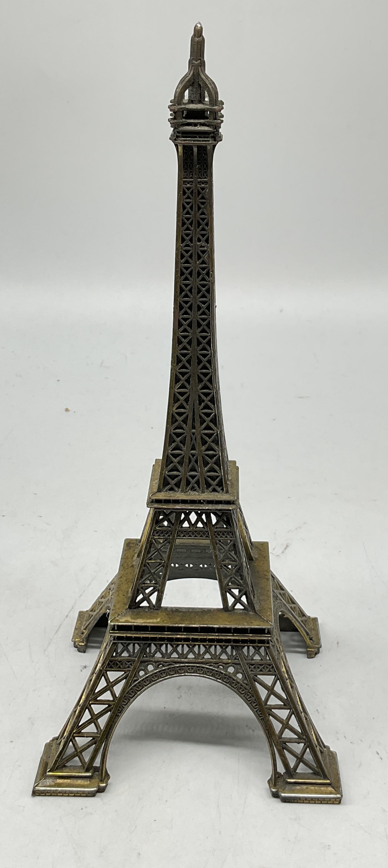Vintage Bronze Tone Metal Eiffel Tower Figurine (1 of 7)