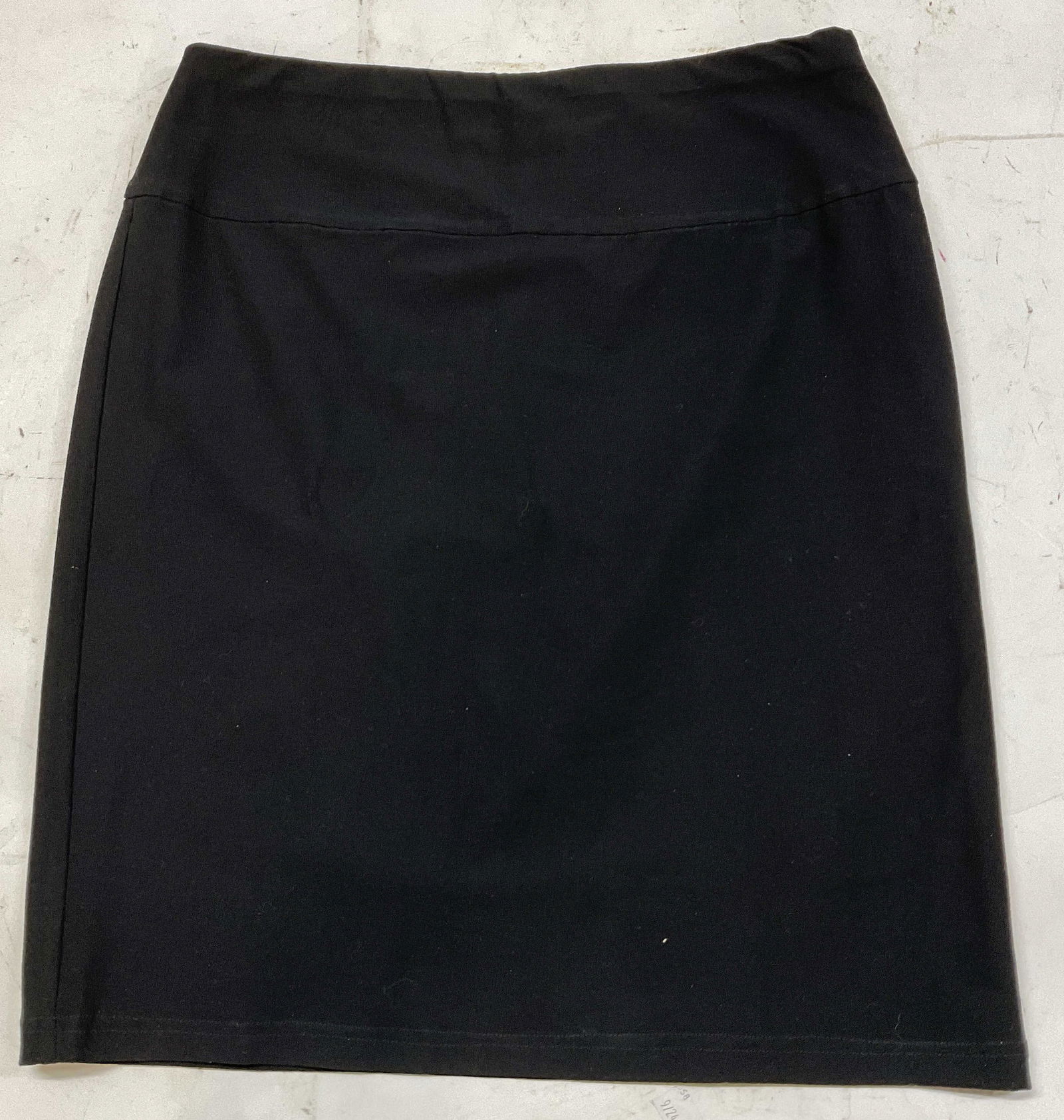 NWT Eileen Fisher Black Midi Slim Skirt USA (1 of 6)