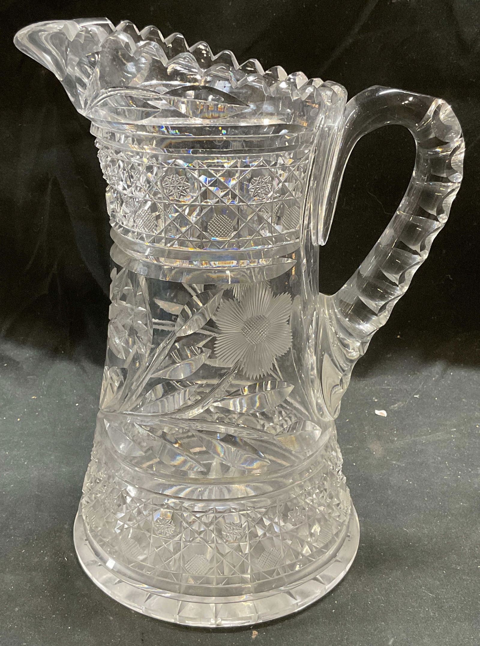 Vintage Brilliant Cut Crystal Pitcher (1 of 6)