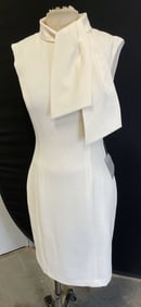 Harper Rose White Sleeveless Bow Dress NWT
