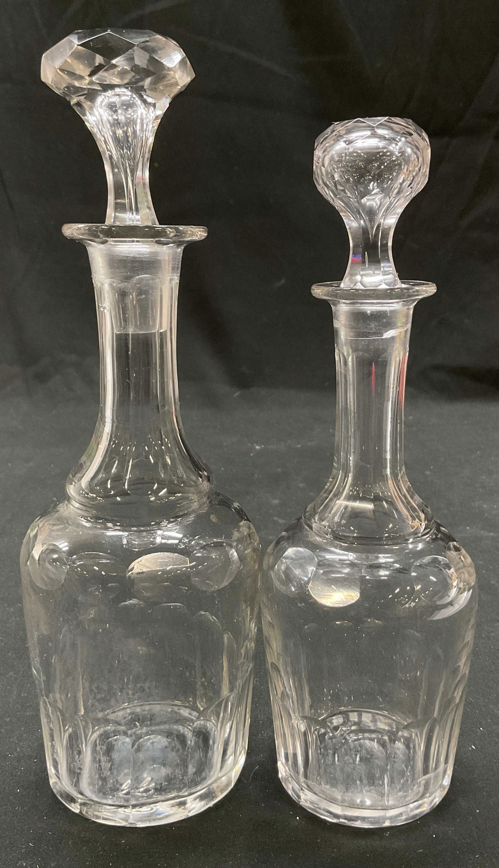 Lot 2 Cut Glass Decanters W Stopper (1 of 14)