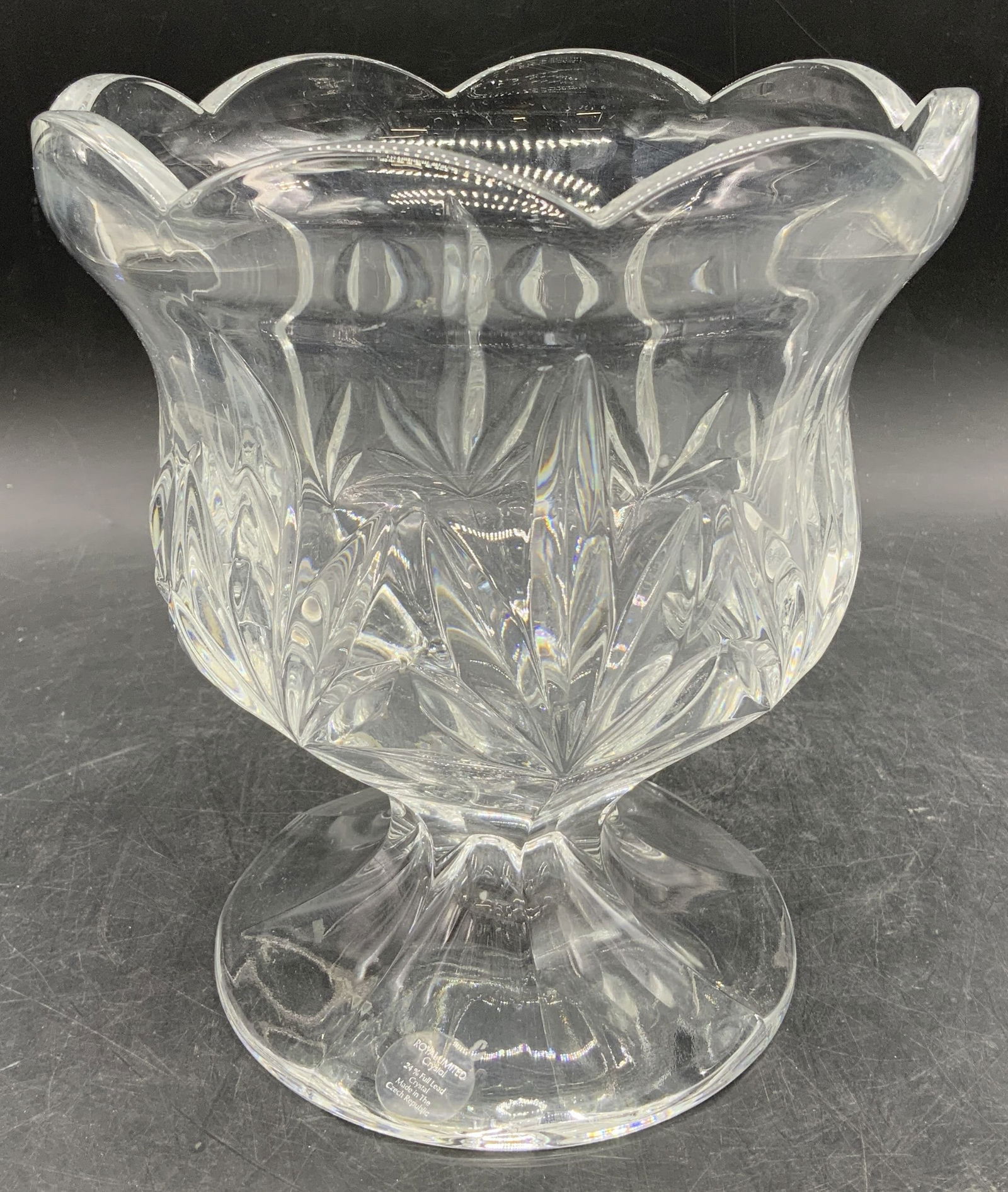 Royal Limited Crystal Tulip Vase CZECH REPUBLIC (1 of 6)