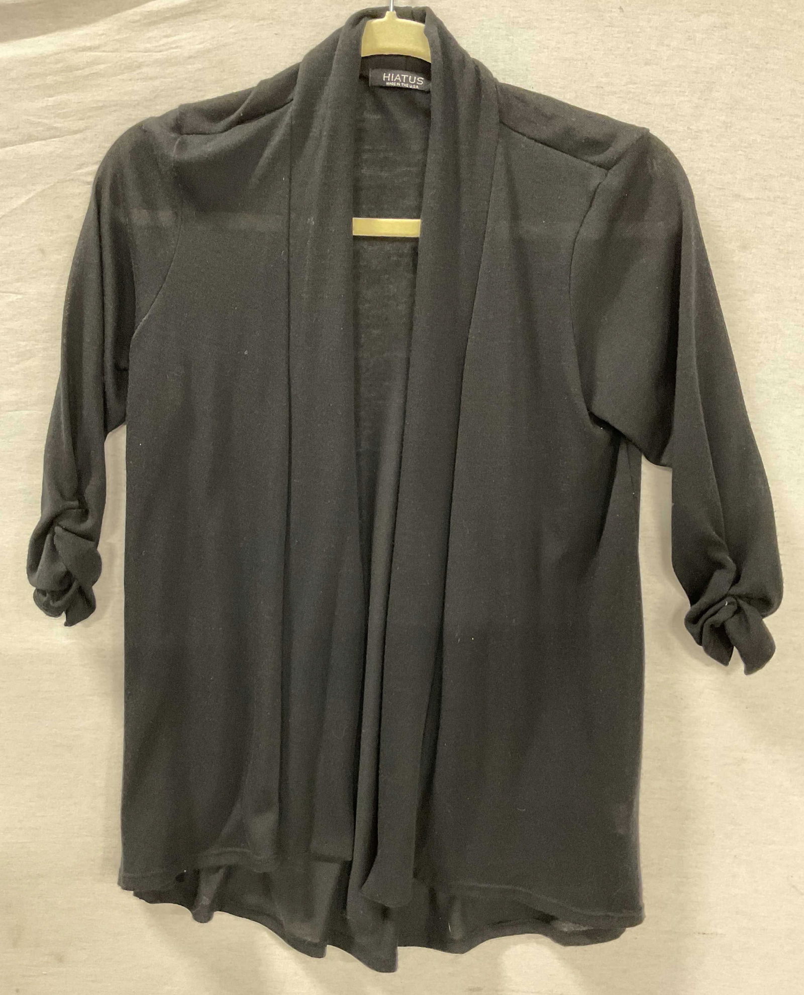 Hiatus Black Open Sheer Cardigan USA (1 of 9)