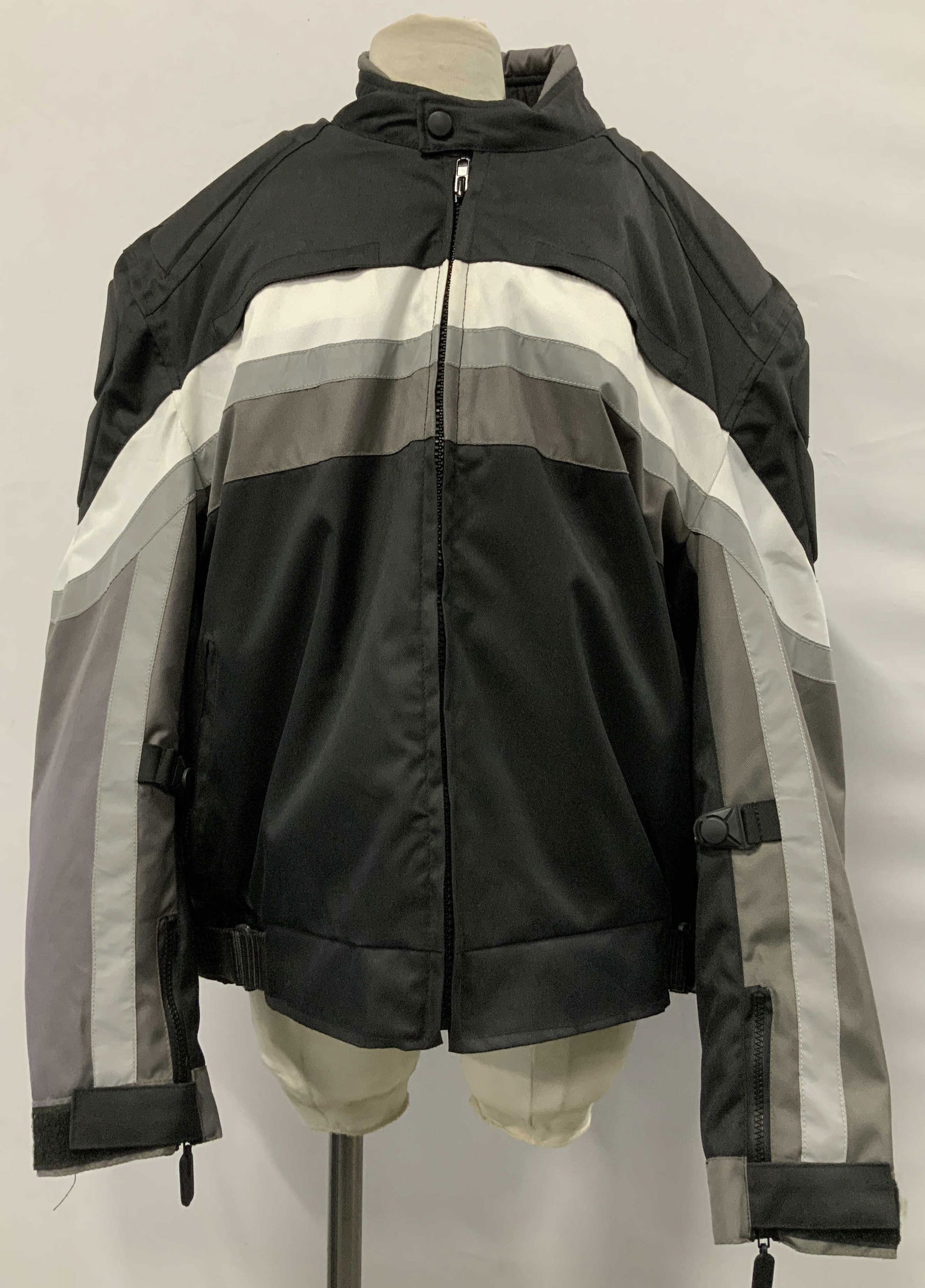 Jafrum Motorcycle Gear Black, White & Grey Jacket (1 of 6)