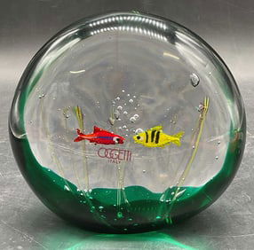 OGGETTI Elio Raffaeli Art Glass Aquarium, Italy