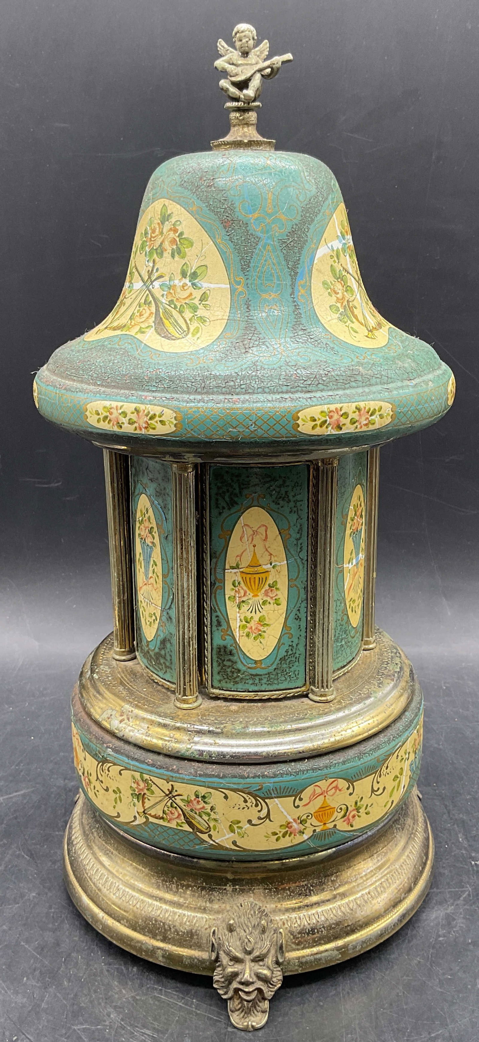 Vintage Reuge Musical Lipstick Carousel, Italy (1 of 8)