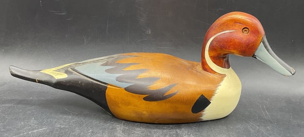 Hand Carved & Painted Wood Decoy Duck