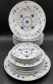 Set 15 Royal Copenhagen Blue Lace Tableware
