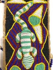 Vntg Yoruba Beaded Sash Tribal Art Nigeria
