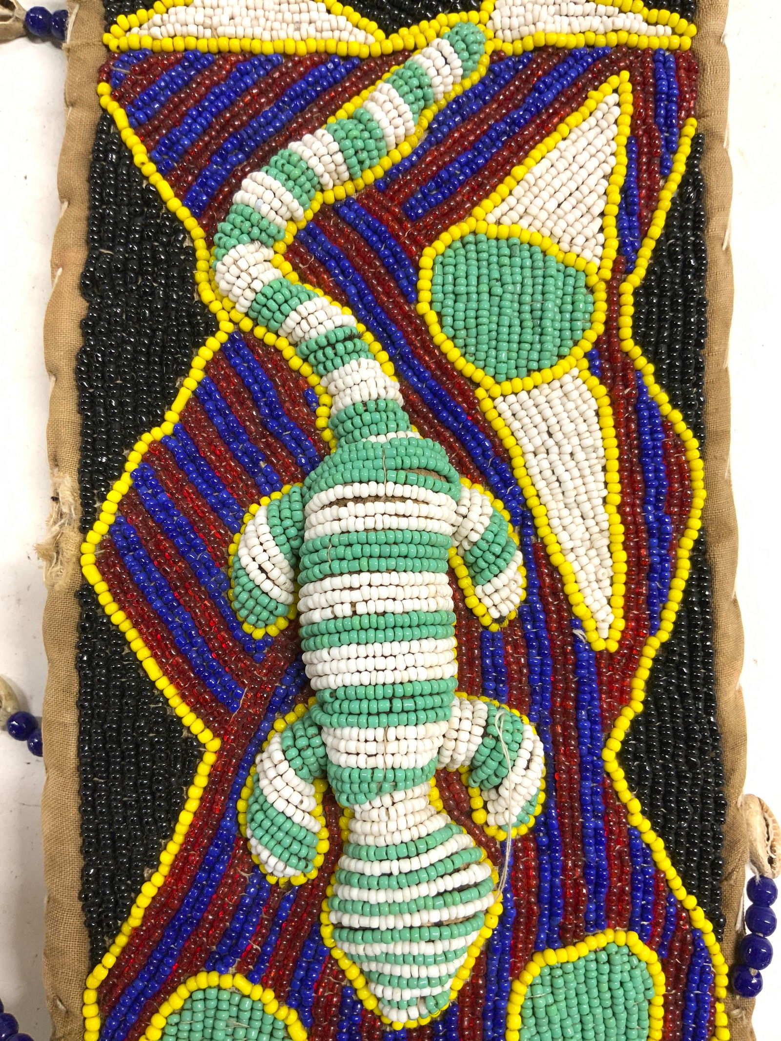 Vntg Yoruba Beaded Sash Tribal Art Nigeria (1 of 10)